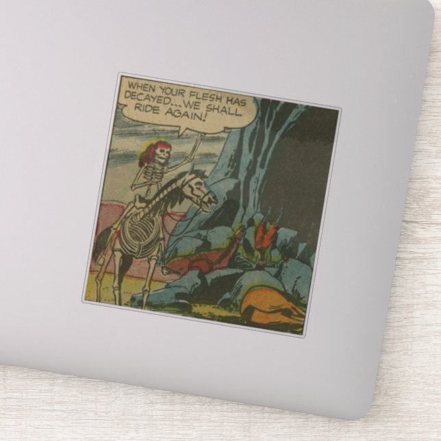 Sticker Bande dessinée d'horreur de l'âge d'or les années  (Détail)