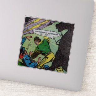 Sticker Bande dessinée vintage d'horreur
