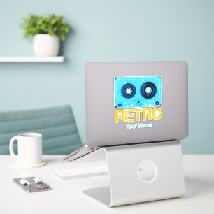 Sticker Bande Retro Rechercher Cassette Vintage Fête des a
