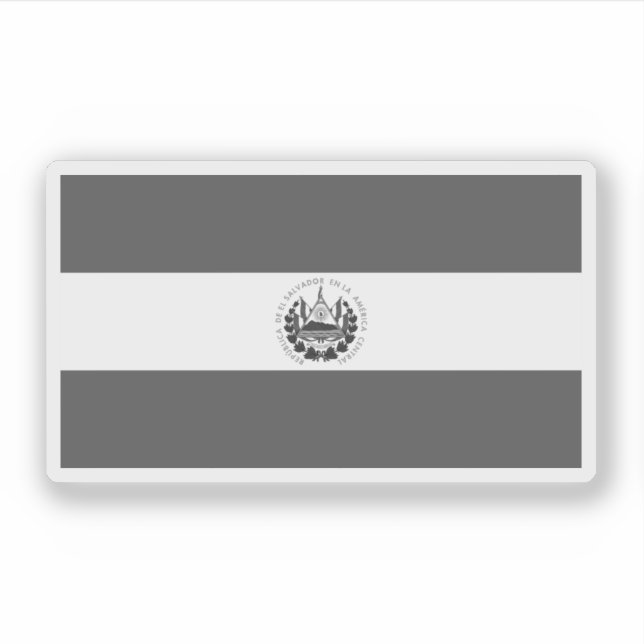 Sticker Bandera de El Salvador - noir et blanc (Devant)