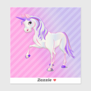 Sticker Bandes Et Unicorne