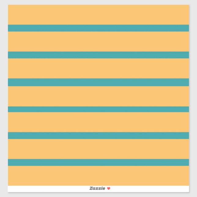 Sticker Bandes jaunes et bleues (Feuille)