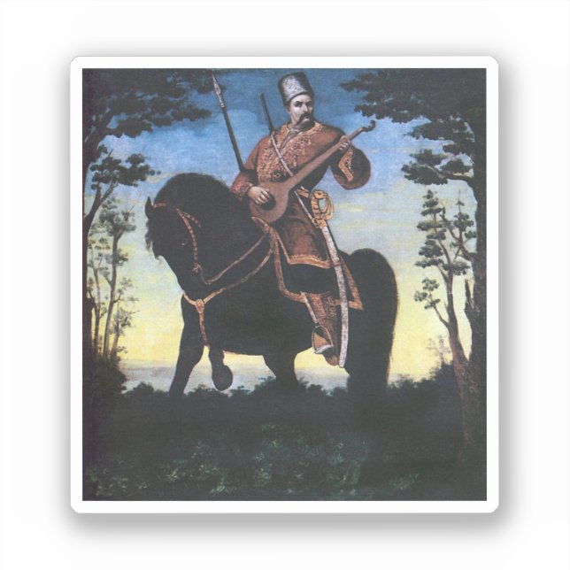 Sticker Banduriste cosaque, 1890 (Recto)