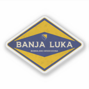Sticker Banja Luka Bosnie-Herzégovine Vintage