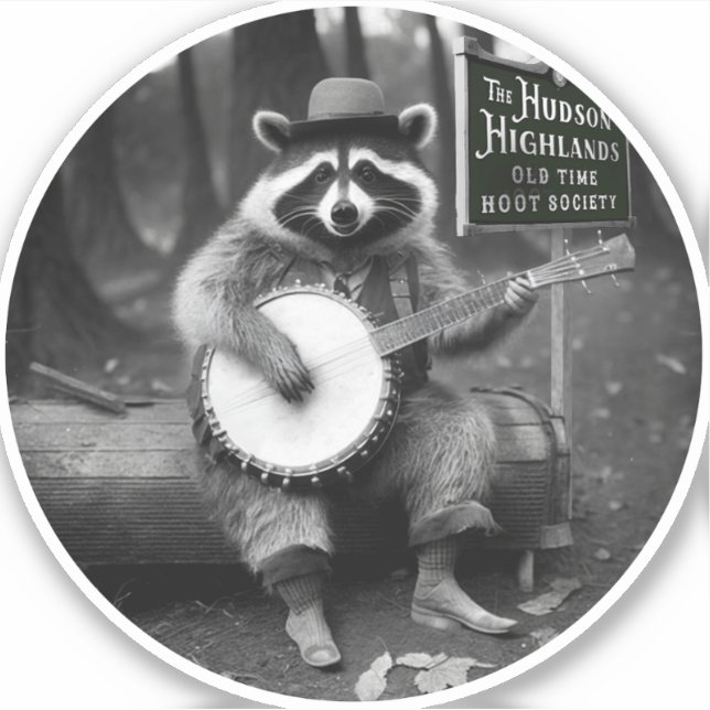 Sticker Banjo Raccoon (Devant)