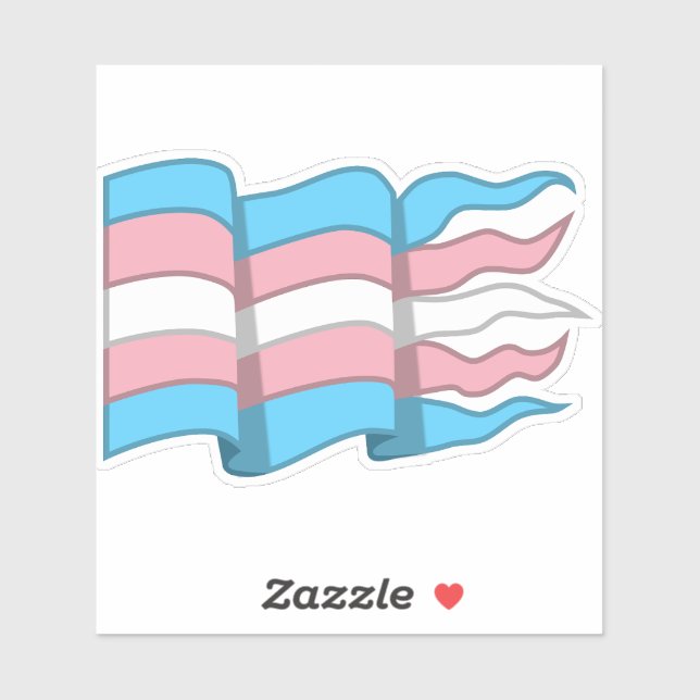 Sticker Bannière Trans Pride (Feuille)