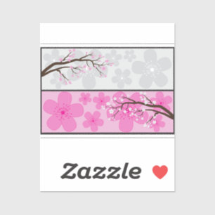 Sticker Bannières de fleurs de cerisier