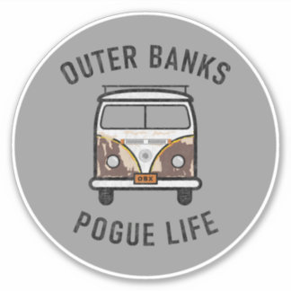 Sticker Banques extérieures Van Pogue Life OBX Vintage (gr