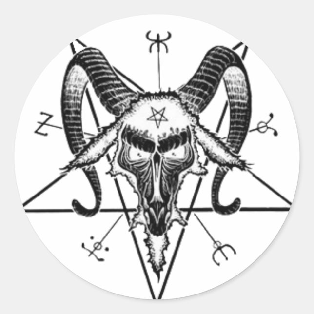 Sticker Baphomet (Devant)