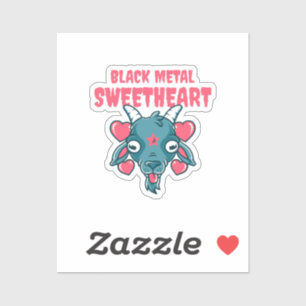 Sticker baphomet à tête de chèvre mignonne