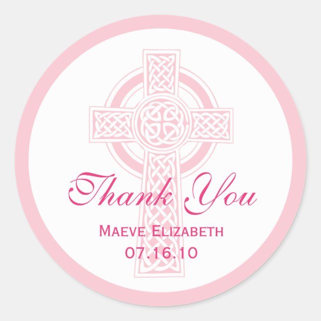 Sticker baptisant, douche ou première communion (Devant)