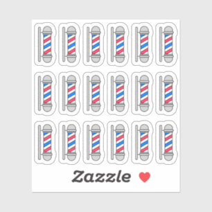 Sticker Barber Poteau Barbershop Salon Haircut Planner