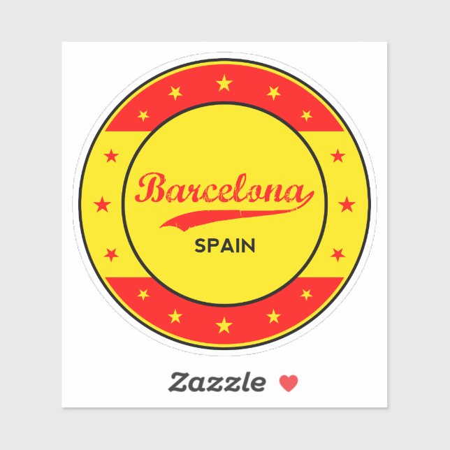 Sticker Barcelone (Feuille)