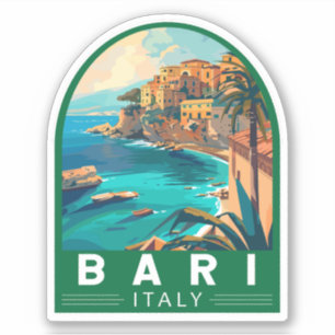 Sticker Bari Italie Travel Art Vintage