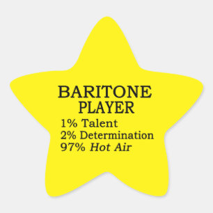 Sticker Baritone Hot Air Star
