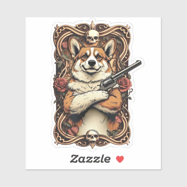 Sticker Bark baroque : L'Outlaw Gentleman (Feuille)