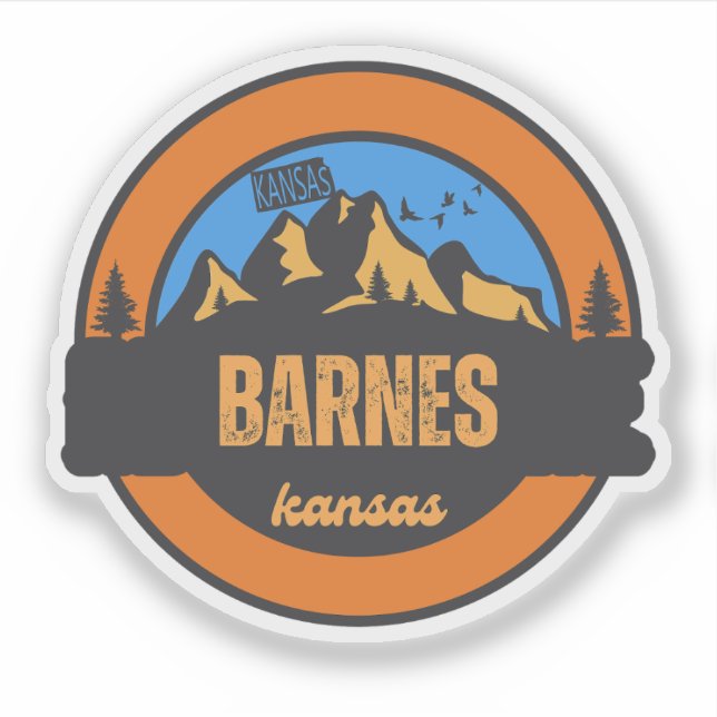 Sticker Barnes, Kansas (Devant)