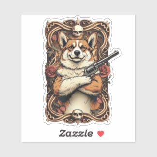 Sticker Baroque Bark: The Gentleman Outlaw