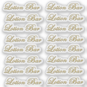 Sticker Barre de lotion en or métallique biseauté étanche