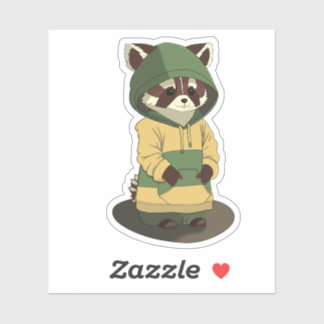 Sticker Barron le Raccoon