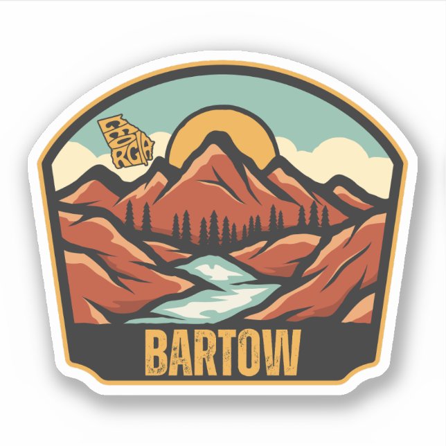 Sticker Bartow, Géorgie (Devant)