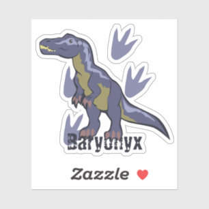 Sticker Baryonyx bleu
