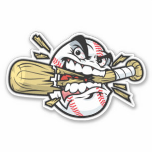 Sticker Baseball en colère