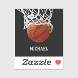 Sticker Basket-ball Votre nom