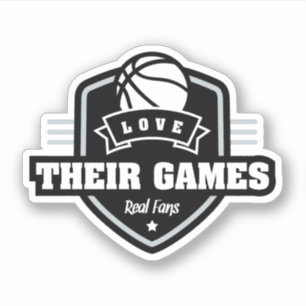 Sticker Basketball J'Aime Leur Jeu Avec Beaucoup De Couleu