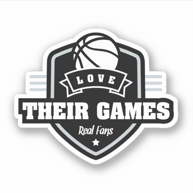 Sticker Basketball J'Aime Leur Jeu Avec Beaucoup De Couleu (Devant)