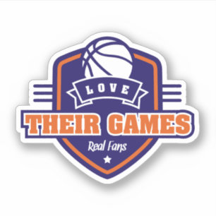 Sticker Basketball J'Aime Leur Jeu Avec Beaucoup De Couleu