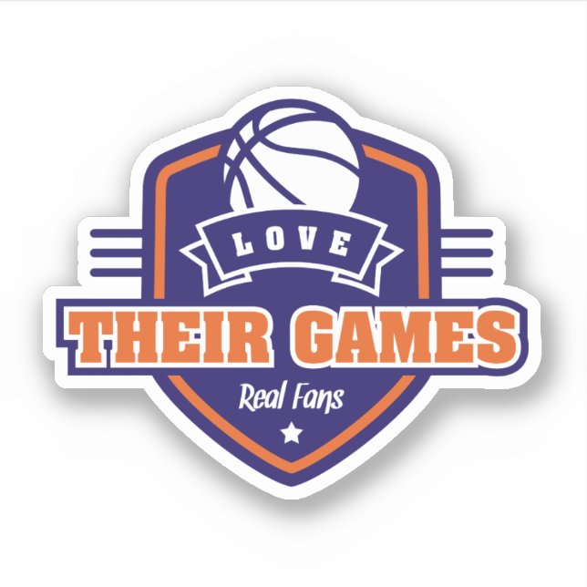 Sticker Basketball J'Aime Leur Jeu Avec Beaucoup De Couleu (Devant)