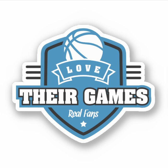 Sticker Basketball J'Aime Leur Jeu Avec Beaucoup De Couleu (Devant)