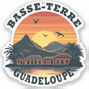 Sticker basse-terre guadeloupe