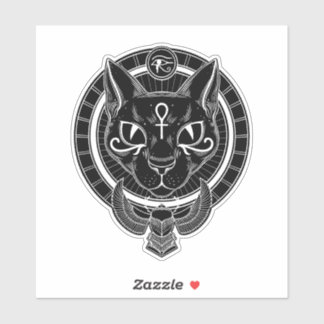 Sticker Bastet, chatte de déesse égyptienne