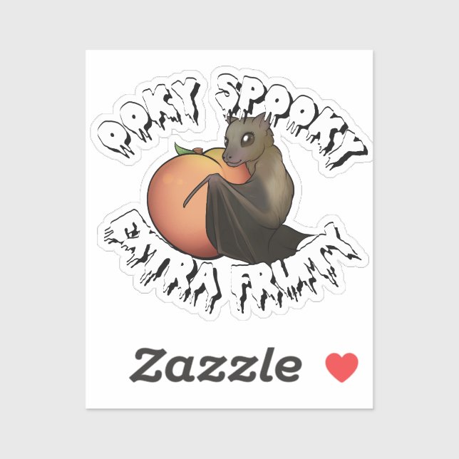 Sticker Bat Éffrayant Ooky (Feuille)