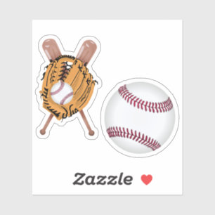 Sticker Bateaux de baseball et gant de baseball