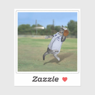 Sticker Bateaux sauvages de baseball Kitten