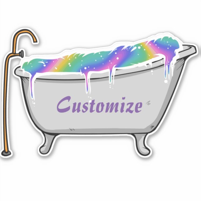 Sticker Bath Bomb Babe Thunder_Cove (Devant)