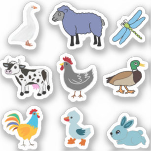STICKER BÂTIMENT À BÂTIMENT POUR ANIMAUX DE FERME CUITE