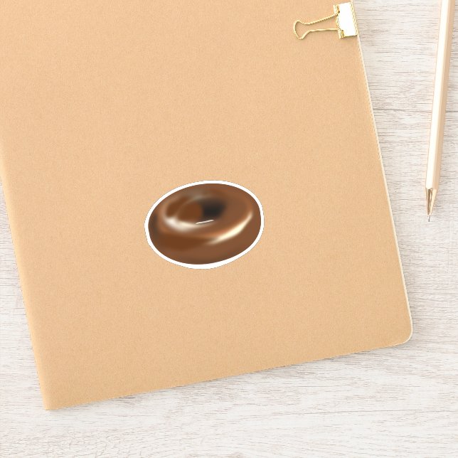 STICKER BÂTIMENTS EN DONUT CHOCOLAT (Carnet)