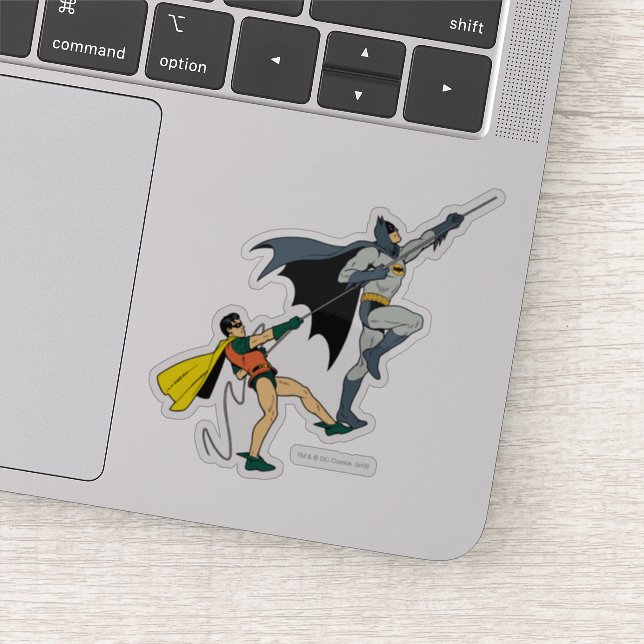 Sticker Batman Et Robin Grimper (Détail)