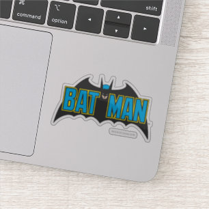 Sticker Batman  Logo noir Vintage