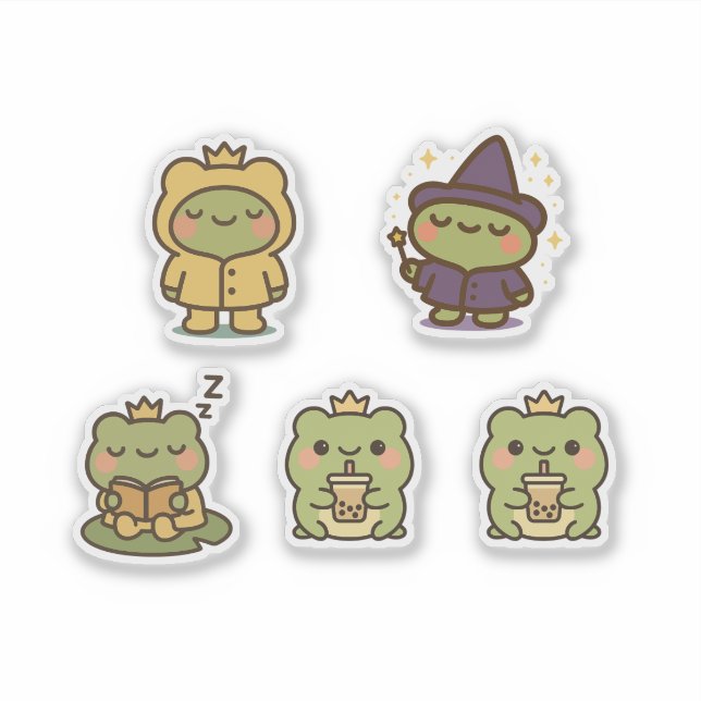 Sticker Bâton de grenouille Kawaii (Devant)