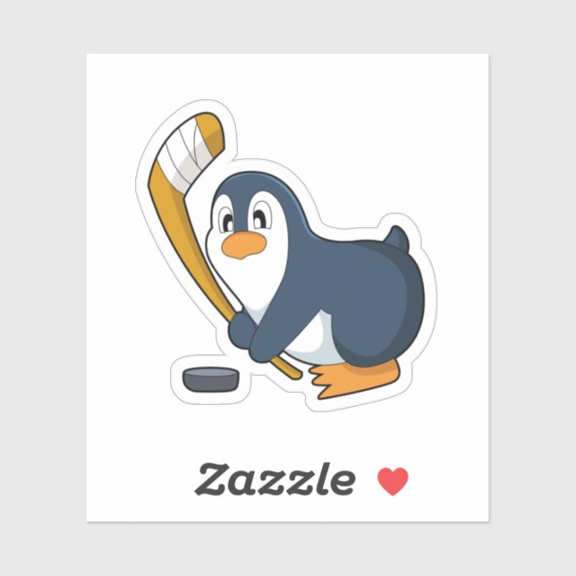 Sticker Bâton de hockey sur glace Penguin (Feuille)