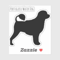 Bâton en vinyle Silhouette pour chien d'eau portug