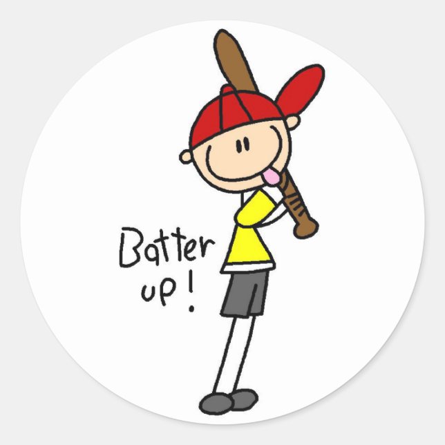 Sticker Batter Up Baseball (Devant)