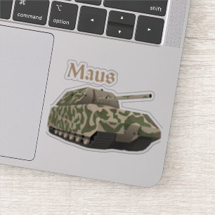 Sticker Batterie de Panzer VIII Maus German 2ÈME GUERRE M