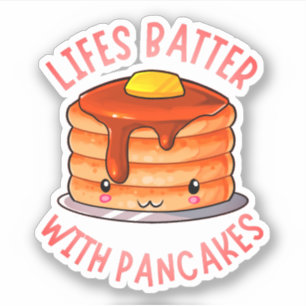 Sticker Batterie Lifes Avec Pancakes - Pancake Pancake Cut