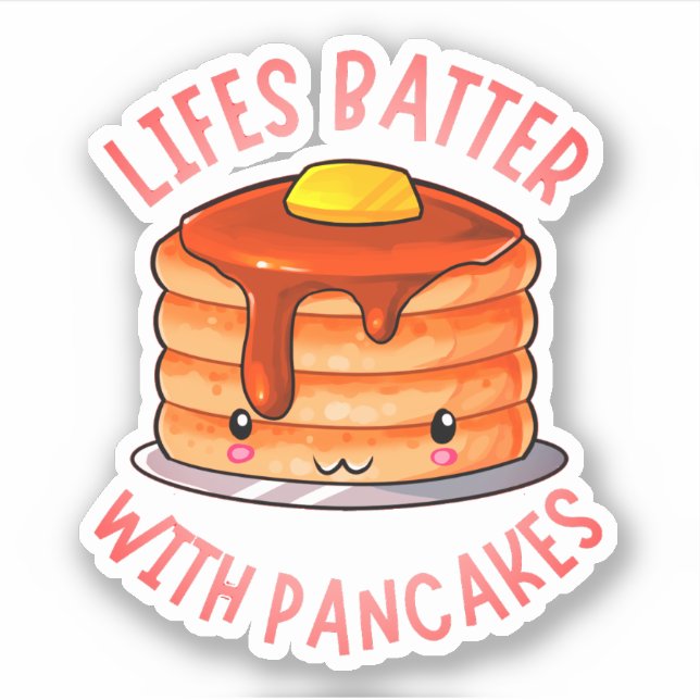 Sticker Batterie Lifes Avec Pancakes - Pancake Pancake Cut (Devant)